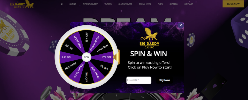 Big Daddy Casino Registration