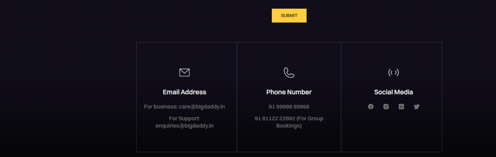 Contact Big Daddy Casino