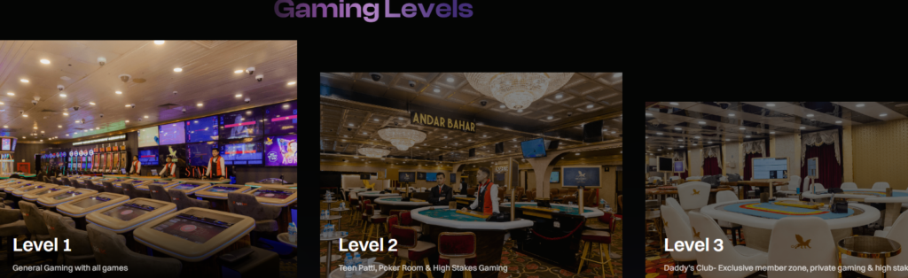 Gaming Levels Big Daddy Casino